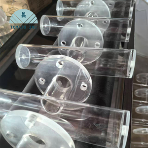 Fabricación de Bridas de Tubo Acrílico PMMA Personalizadas TOMATO, Mecanizado CNC de Precisión, Procesamiento de Roscas Internas y Externas, OEM - Product Image 1