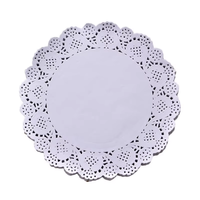 Napperons en dentelle blanche pour dîner rond, ensemble pour restaurant