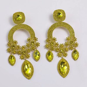 <span class=keywords><strong>Lustre</strong></span> <span class=keywords><strong>strass</strong></span> boucle d'oreille sans fondu sans plomb sans nickel bijoux boucle d'oreille - Product Image 3