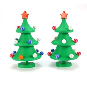 360 °   Árbol de Navidad Espiral Impreso en 3D, Juguete Educativo Divertido para Niños, Regalo de Año Nuevo, Servicios de Fabricación de 3 Capas - Product Image 1