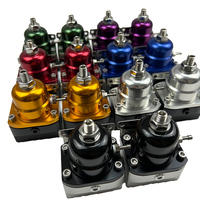 Regulator Tekanan Bahan Bakar BJR Racing Parts Hitam & Perak AN6