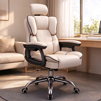 Fauteuil Inclinable Ergonomique pour Ordinateur à Domicile, Chaise de Bureau Pivotante Confortable pour Gaming, Idéale pour le Streaming et les Études en Dortoir