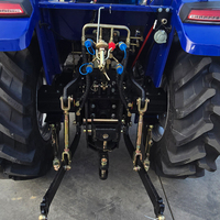 Tracteur agricole 4x4 mini le plus vendu, machine agricole à 4 roues motrices avec chargeur frontal