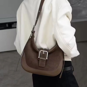 Bolso de hombro de cuero genuino de lujo, elegante, de alta calidad y gran capacidad para mujer. - Product Image 5