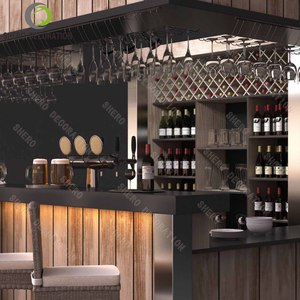 Hall commercial de meubles de kiosque de café <span class=keywords><strong>extérieur</strong></span> en bois avec l'éclairage de LED pour des cafés - Product Image 2