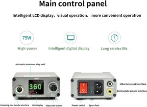 Yuanpin T210 Elektronica 75W Led Display Digitaal Voor Jbc Soldeerstation Mes Tip Type Auto Sleep Mobiele Telefoon Reparatie Tool - Product Image 3