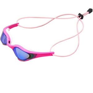 Lunettes de natation de compétition, nouveau style bandeau, style corde, étanches, anti-buée, réglables, lentilles en PC électro-plaquées, vente en gros pour adultes - Product Image 2