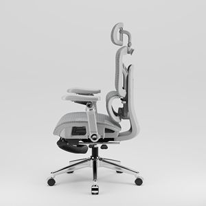 Silla de Oficina Ergonómica de Respaldo Alto, Diseño Moderno, Estilo Tradicional, Silla de Oficina Ejecutiva de Malla Completa de Lujo con Reposapiés - Product Image 5