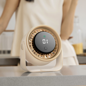 2025 Nhà Sản Xuất Chất Lượng Cao Nhựa Máy Tính Để Bàn <span class=keywords><strong>Fan</strong></span> 3000MAh Với Hiển Thị Kỹ Thuật Số USB Có Thể Sạc Lại Bảng <span class=keywords><strong>Fan</strong></span> Bàn <span class=keywords><strong>Fan</strong></span> Hâm Mộ - Product Image 2