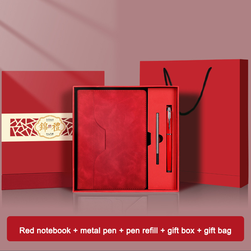 Scatola Regalo con Taccuino Rosso