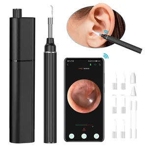 Nieuwe Ontwerp Mini Verborgen Wifi Ear Wax Spy Micro Camera 3.9Mm Oor Schoner Endoscoop Oor Lepel Met Zwarte Kleur