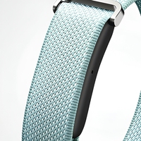 Bracelet intelligent en nylon noir, surveillance de l'oxygène sanguin, suivi du sommeil, bracelet de fitness