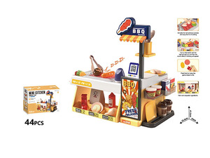 ของเล่นเด็ก ชุดบ้านทำอาหาร ชุดเชฟ ชุดทำบาร์บีคิว ร้านค้าจิ๋ว ของเล่นครัว มีเสียง มีไฟ โต๊ะ<span class=keywords><strong>อาหาร</strong></span> ของเล่นสำหรับเด็ก - Product Image 4