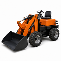Pengiriman Gratis Loader CE Engine Small Front End Loader dengan Bucket yang Diperkuat untuk Tanah Keras Laris Terjual