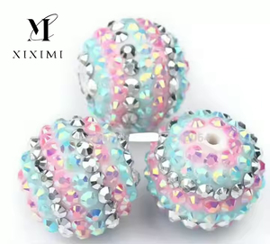 Cuentas Acrílicas Brillantes de 20 mm, Color AB Mixto, de Alta Calidad, para Manualidades, Fabricación de Joyas, Certificadas por Xxm Aigs, Novedad 2025 - Product Image 2