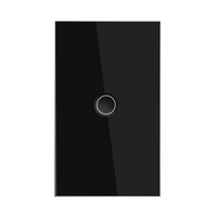 Nouvel interrupteur intelligent Comans ZigBee WiFi, panneau tactile en verre à rainure concave personnalisé US pour Alexa Google Home