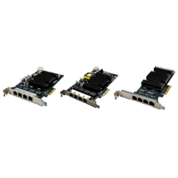 Hikrobot MV-GE2004P/2204P/2002/2004 Carte réseau industrielle Gigabit Ethernet (NIC) 2/4 ports RJ45 PCIe pour l'acquisition de données visuelles