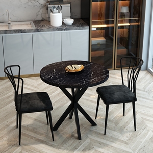 Juego de mesa de cocina moderno, juego de mesa de jardín, juego de mesa de comedor, juego de mesa para sala de estar, juego de mesa y sillas - Product Image 3