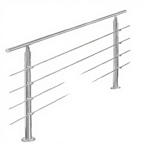 DECOR Modern Outdoor Stainless Steel Rod <b>Threading</b> Column Handrail and Railing for Staircase - Product Image 2
