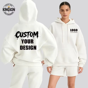 เสื้อฮู้ดพิมพ์ลายตัวอักษรขนาดใหญ่ แฟชั่นสั่งทำพิเศษ เนื้อผ้าหนา ทนทาน ใช้งานได้หลากหลาย ทรงหลวม แขนยาว สำหรับผู้ชายและผู้หญิง - Product Image 1
