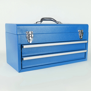 High Quality Steel Iron <b>Tool</b> <b>Box</b> With Two Drawers Blue Storage <b>Box</b> TC-12C-Blue Workshop <b>Tool</b> Chest With Iron Handle and 2 Drawer - Product Image 3