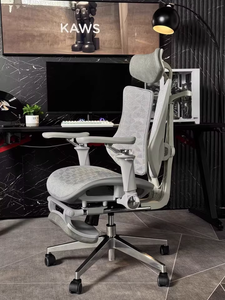 Silla de <span class=keywords><strong>Oficina</strong></span> Libernovo Work Accent Giratoria, Ergonómica, de Lujo, con Respaldo Alto y <span class=keywords><strong>Reposapiés</strong></span>, para Estudio, Relajación y Videojuegos - Product Image 1