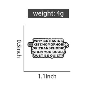 Значок-брошь из эмали с флагом ЛГБТ, символизирующий борьбу с расизмом, сексизмом, гомофобией и трансфобией, подарок для любителей гей-презервативов - Product Image 6