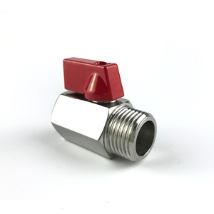 Mini válvula de bola de acero inoxidable 316, rosca interna y externa de 1/2 pulgada DN15 para agua de grado alimenticio, medios ácidos y básicos débiles - Product Image 4