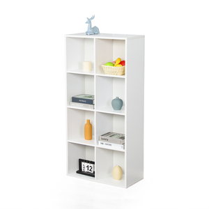 8-Cube Modern Freestanding <strong>Wood</strong> Bookcase Bookshelf Storage <strong>Shelf</strong> - Product Image 1