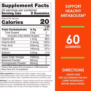 Gommose all'Aceto di Mele 1000mg in Vendita, <span class=keywords><strong>Integratore</strong></span> <span class=keywords><strong>Naturale</strong></span> per Disintossicazione, Stimolazione del Metabolismo e Gestione del Peso - Product Image 4