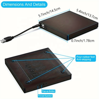 Sortie d'usine lecteur de CD DVD externe USB 2.0 lecteur de CD-RW externe Portable mince lecteur de graveur de DVD-RW