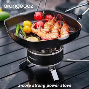 <span class=keywords><strong>Estufa</strong></span> <span class=keywords><strong>de</strong></span> Camping Portátil Plegable <span class=keywords><strong>de</strong></span> Alta Potencia y Resistente al Viento con 3 Quemadores para Senderismo, Picnic y Viajes en Auto - Product Image 5