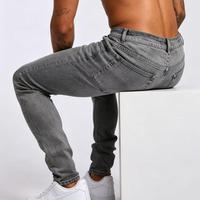 Jeans fuselés déchirés pour hommes, coupe slim, prix réduit
