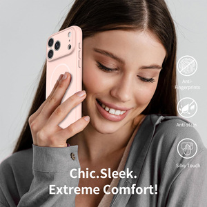 Custodia Magnetica Lusso <span class=keywords><strong>Rosa</strong></span> Opaco Morbida al Tatto per <span class=keywords><strong>iPhone</strong></span> 18 17 16 15 14 <span class=keywords><strong>13</strong></span> <span class=keywords><strong>Pro</strong></span> <span class=keywords><strong>Max</strong></span> Antiurto Personalizzabile - Product Image 2