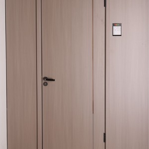 Puerta Interior Minimalista de Madera Contrachapada con Aislamiento Acústico, Apertura Lateral, Acabada para Hogar u Oficina - Product Image 1