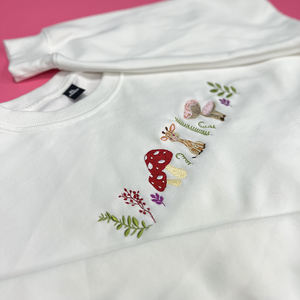 Moda 3D impreso naturaleza jirafa diseño botánico cuello redondo sudadera camiseta Sudadera con capucha bordado setas Cottage Core - Product Image 6