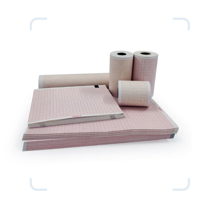 Reusable Medical Cardiology Recording Chart Paper Heat Sensitive ECG Paper for SE-100 ECG80A ECG90A ECG100G