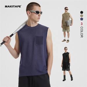 Blank Print Logo Custom Unisex Cotton Washed Distressed Streetwear Men's Tank <b>Top</b> Sleeveless <b>Vest</b> <b>Oversize</b> Vintage Tshirts - Product Image 1