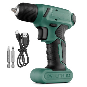 8V Lithium Electric Drill Mini Pistol Drill Rechargeable Battery <b>Powered</b> Household Screwdriver <b>Tool</b> 20N.m Torque 10mm Drilling - Product Image 1