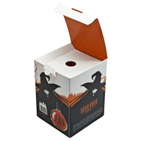 Emballages personnalisés pour bouteilles de whisky, de vodka et de vin sur le thème d'Halloween, boîtes en carton recyclé écologiques avec logo personnalisé