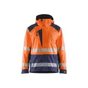 BLAKLADER - 4435198753894XL Chaqueta de concha de alta visibilidad Naranja/Azul marino-EAN 7330509856932 ROPA DE TRABAJO DE LA HI-VIS - Product Image 1