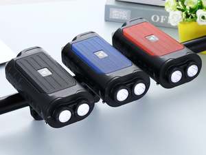 Linterna para Bicicleta 156, Portátil, Resistente al Agua IPX5, Control por Voz, Mini Reproductor de Música Inalámbrico con Bajos, Subwoofer, Regalo, Boombox para Bicicleta - Product Image 3