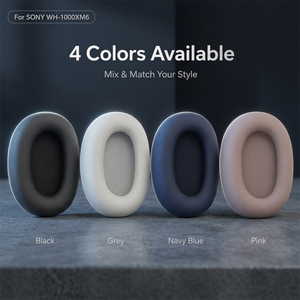 Almohadillas de repuesto a granel para auriculares Sony WH-1000XM6, almohadillas de cuero proteico, cojines de repuesto para auriculares, disponibles en stock. - Product Image 4