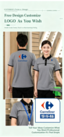 Kaos Polo Staf Kebersihan Unisex Sablon Transfer Panas Logo Kustom Bahan Bernapas Anti Kusut 100% Seragam Hotel