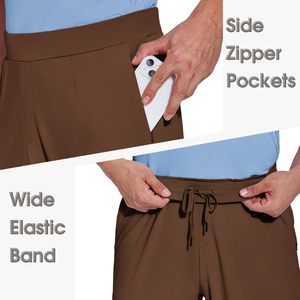 FOXA Pantalon de golf pour homme à taille élastique, coupe décontractée, extensible, avec poches - Product Image 3