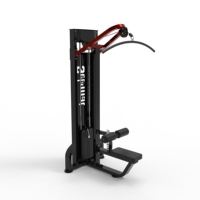 Máquina de Ejercicios Multifuncional de Alta Calidad para Fuerza y Espalda, Máquina de Remo de Alta y Baja Resistencia con Carga de Placas de Acero para Fitness