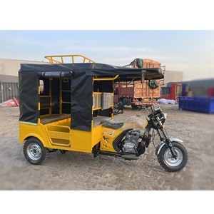 Tricycle à 3 roues, taxi, Bajaj, moto à essence pour adultes avec cabine - Product Image 3