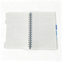 Carnet à spirale B5 5 sujets avec intercalaires en PP, couverture rigide, carnet à spirale personnalisé en gros pour les notes de bureau et d'étudiant