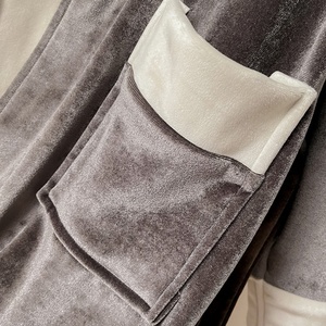 Accappatoio da <span class=keywords><strong>Notte</strong></span> <span class=keywords><strong>di</strong></span> Lusso per Donna Softextiles, 100% Poliestere, Oversize, Grigio, per Ragazze e Donne - Product Image 3