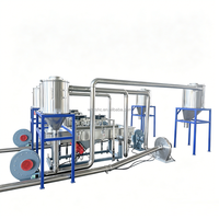 Machine d'extrusion à double vis pour la production de granulés de plastique PP/HDPE/EVA, ligne de recyclage, capacité de 100 à 1000 kg/h